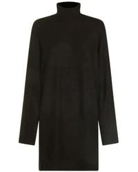 Thom Krom - High-Neck Long-Sleeved Shift Mini Dress - Lyst
