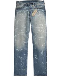 RRL - Paint-Splattered Jeans - Lyst