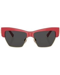 Dolce & Gabbana - Logo-Plaque Cat-Eye Sunglasses - Lyst