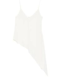 Covert - Asymmetric-Hem V-Neck Top - Lyst