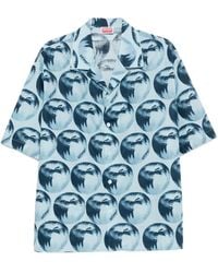 KENZO - Apple-Print Short-Sleeve Shirt - Lyst