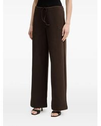 Trussardi - Wide-Leg Drawstring Track Pants - Lyst