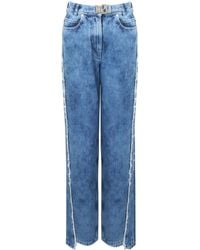 Ports 1961 - Jacquard Straight-Leg Trousers - Lyst