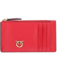Pinko - Love Birds Zipped Card Holder - Lyst