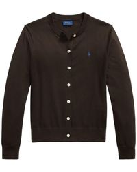 Polo Ralph Lauren - Logo-Embroidered Button-Front Cardigan - Lyst