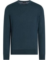 ZEGNA - Mélange Crew-Neck Sweater - Lyst