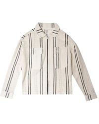 Only the Blind - Striped Patch-Pocket Jacket - Lyst