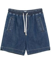 Eleventy - Drawstring Denim Shorts - Lyst