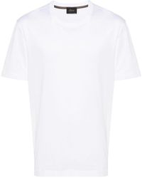 Brioni - T-shirt en coton à col rond - Lyst