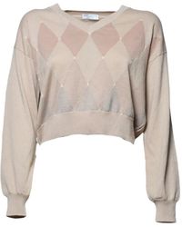 Ballantyne - Argyle-Intarsia Sweater - Lyst