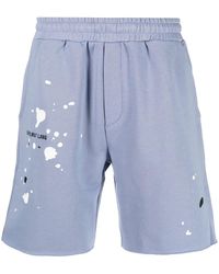 Helmut Lang - Embroidered-Logo Track Shorts - Lyst