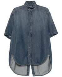 DARKPARK - High-Neck Asymmetrical Shirt - Lyst