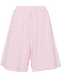 DSquared² - Rubberised-Logo Cotton Shorts - Lyst