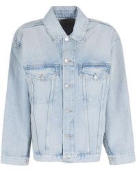 Agolde - Button-Up Denim Jacket - Lyst