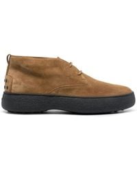Tod's - W.G. Desert Suede Boots - Lyst