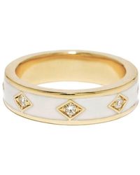 Azlee - 18kt Yellow Gold Morning Sky Diamond Ring - Lyst