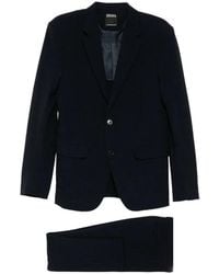 ZEGNA - Single-Breasted Notched-Lapels Suit - Lyst