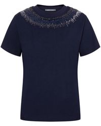 Alberta Ferretti - Sequin-Embellished T-Shirt - Lyst