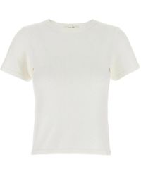 The Row - Torya Ribbed Crew-Neck T-Shirt - Lyst