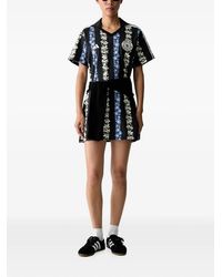 adidas - Mini Floral-Print 3-Stripes Dress - Lyst