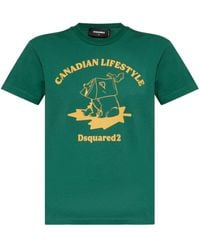 DSquared² - T-Shirt Met Print - Lyst
