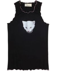 Blumarine - Scalloped-Edge Sleeveless Top - Lyst