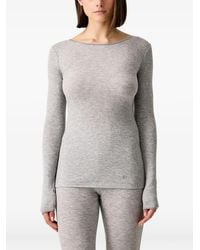 Chantelle - Ribbed-Knit Long-Sleeve Top Loungewear - Lyst