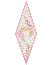 Ferragamo - Floral-Print Silk Scarf - Lyst