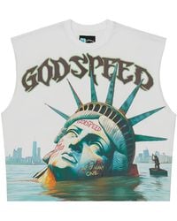 Godspeed - Graphic-Print Sleeveless Tank Top - Lyst