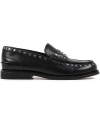 KARL LAGERFELD - Mia Studded Loafers - Lyst