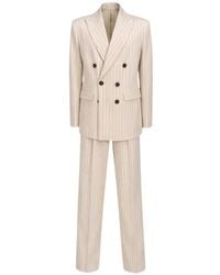 ROOM76 - Double-Breasted Pinstripe-Pattern Suit - Lyst