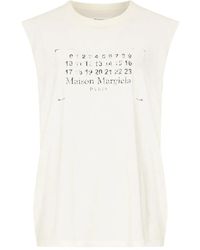 Maison Margiela - Ribbed Crewneck T-Shirt With Signature Detail - Lyst