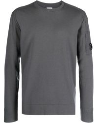 C.P. Company - Lens-detail Fine-knit Sweatshirt - Lyst
