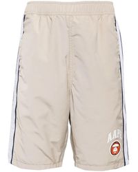 Aape By A Bathing Ape - Logo-Print Cotton Shorts - Lyst
