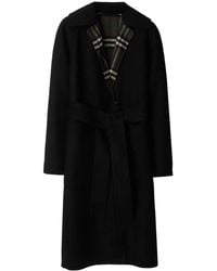 Burberry - Reversible Wool Wrap Coat - Lyst