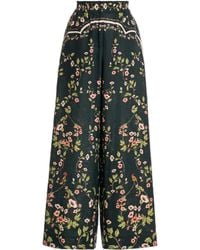 Agua Bendita - Floral-Print Trousers - Lyst