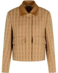 Max Mara - Geometric Shirt Collar Jacket - Lyst