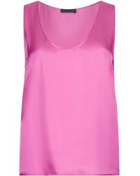 Liu Jo - Peony Top Aus Satin - Lyst