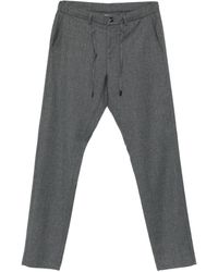 Canali - Drawstring Wool Trousers - Lyst