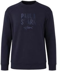 Paul & Shark - Logo-Embroidered Raglan-Sleeve Sweater - Lyst