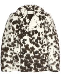 Dries Van Noten - Jack Met Dubbele Rij Knopen En Koeienhuid Patroon - Lyst