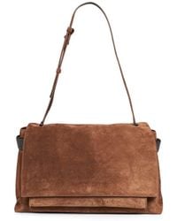 Brunello Cucinelli - Monili-Embroidered Suede Shoulder Bag - Lyst