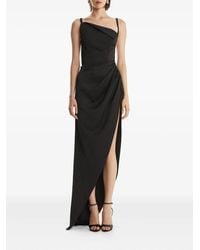 2310 STUDIO - Asymmetric Draped Maxi Dress - Lyst