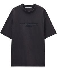 Alexander Wang - Washed Jersey Oversized T-Shirt Wth Logo Patch Clothing - Lyst