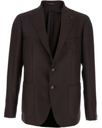 Tagliatore - Single-Breasted Patch-Pocket Blazer - Lyst