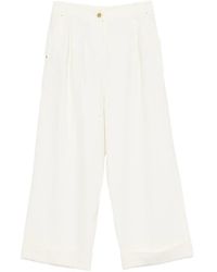 Momoní - Grecal Pleated Turned-Up Trousers - Lyst