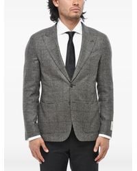 Corneliani - District Check Peak-Lapel Blazer - Lyst