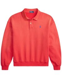 Polo Ralph Lauren - Logo-Embroidered Long-Sleeve Polo Shirt - Lyst