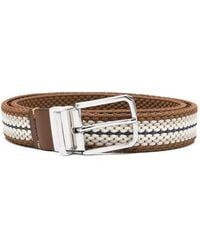 Paul & Shark - Ceinture En Cuir Tressé - Lyst