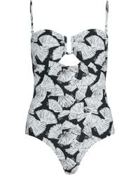 KARL LAGERFELD - Fan-Print Swimsuit - Lyst